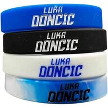 5 Pcs Luka Doncic 77 Basketball Silicone Wristband - Adjustable Sports Band For Fans - Ideal Fan Gift And Training Accessory, Blue