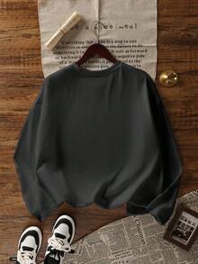 Autumn/Winter New Casual Sweet Cute Girl Long Sleeve T-Shirt, Cartoon Cat Print Top