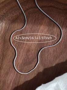 Nooxian Chuỗi vòng cổ tối giản - Bạc - Xem 6