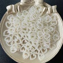 25/50/100 件蝴蝶结，象牙色仿珍珠蝴蝶结发饰，适用于 DIY 婚礼发饰日常装饰，DIY 材料发夹饰品 DIY 手工产品供应