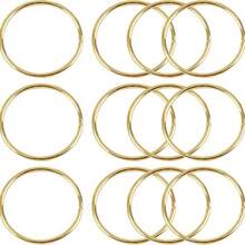 10/15/20/25/30 buc inele metalice de 2/3/4 inch pentru artizanat, cercuri aurii, cercuri florale din macrame, inele pentru prinzătoare de vise, inele pentru artizanat DIY, consumabile pentru prinzătoare de vise din macrame (auriu)