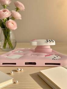 Sanrio Etui Hello Kitty kompatybilne z iPadem i A16/10th/56789th/Mini/Air/Pro - urocze, kobiece, kreskówkowe, różowe etui z miękkiego silikonu 3D do tabletu Galaxy A8/A9/A9PLUS/T290, 7,9 8,3 9,7 10,2 10,5 10,9 11 cali