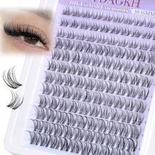 Anime Lash Clusters With Spikes Manga Eyelash Clusters Band Spiky Clusters Eyelash Extensions Natural Cluster Lashes Wispy 10 - 16mm Lash Extension Band Individual Lashes 120Pcs - Ban nhạc vô hình - Xem 1