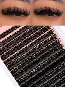 Cílios postiços de vison 100D, cluster de cílios, 0,07 mm, curvatura D, 9-16 mm, mix de cílios naturais, extensão, faixa russa 3D, volume, cluster de cílios individuais, ferramentas de maquiagem (60D, 80D, cluster individual de cílios), clusters de cílios, clusters de cílios, cílios individuais, cílios, cílios postiços