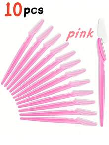 100 件眉毛修剪器、脱毛刀、带防刮保护装置的脱毛刀、面部和身体毛发修剪器、长柄眉毛修剪器、女士脱毛工具、身体毛发修剪器和面部和眉毛剃须刀、长柄锋利刀片简易眉毛修剪工具 - 黑色 - 查看 19