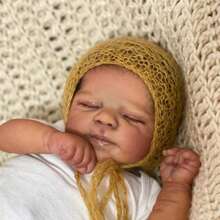 Realistic Reborn Baby Dolls 19 Inch Realistic Toddler Doll Sleeping Real Life Newborn African American Baby Dolls That Look Real Lifelike Baby Dolls Soft Vinyl Body - 彩色 - 查看 5