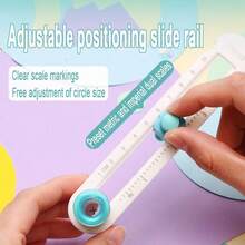 1 pieza Herramienta de corte manual ligera de 360 grados, cortador rotativo hecho a mano, diámetro de corte mínimo 2 cm, diámetro de corte máximo 20 cm