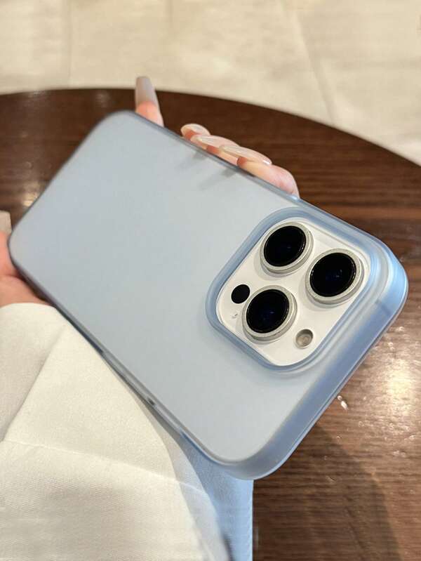 Ultra-Lightweight Matte Blue Transparent Phone Case Compatible With IPhone 17 Pro Max/17 Pro/17 Air/17/16 Pro Max/16/16 Pro/16 Plus/15/15 Pro Max/15 Pro/15 Plus/11/12/13/14 Pro Max/XS/XR/11 Pro/11 Pro Max/12 Pro/12 Pro Max/13 Pro/13 Pro Max/7 Plus/14 Pro/14 Pro Max/14 Plus, Soft Shell With Excellent Anti-Slip Grip
