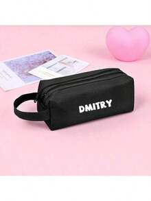 Customized Cute Pencil Case, Storage Bag, Personalized Storage Bag, Cosmetic Bag, Multi-Functional Travel Accessory Pouch, Space-Saving, Fashionable, Tidy, Compact, Casual, Basic Style, Unique Treasure, Holiday Gift, Excellent Choice, Ideal Gift For Girlfriend, Family, Friends On Anniversary, Back To School, School Supplies, School Gift, Office, School, Classroom Use, Teacher Gift - Multicolor - View 7