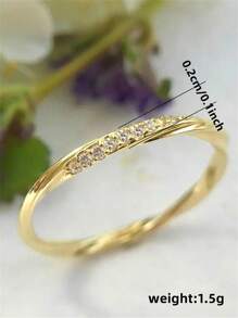 时尚戒指一件装，女士婚礼订婚派对首饰，情人节礼物 - 1# - 查看 10