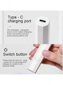 Compact Handheld Nail Strengthening Lamp, Gel Nail Curing Light, Wireless Nail Dryer, Portable & Convenient, High-Quality Gift, Great For Father's Day