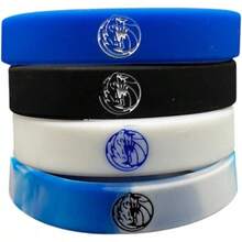 5 Pcs Luka Doncic 77 Basketball Silicone Wristband - Adjustable Sports Band For Fans - Ideal Fan Gift And Training Accessory, Blue