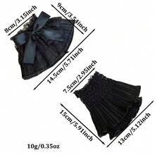 1 Pair Nail Art Photo Shoot Cuffs, Nail Art Lace Wrist Sleeves, Elastic Wrist Cuffs For Sleeves Lace Cuff Shooting Background Props, Lolita Lace Gloves Women's Floral Lace Short Wrist Cuff For Wedding Masquerade, Sweater Cuffs