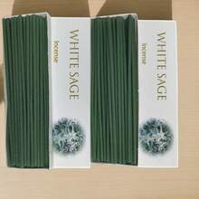 12 cm Räucherstäbchen, 12 Stücke/Box, geeignet für Wohndekoration, Outdoor-Camping, positive Energie, Meditation, reiner & langanhaltender Duft von Sandelholz, Salbei, Zeder, Kaffee, ca. 35 Stäbchen