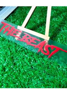 1PC Beast Text Waterproof, UV-Resistant, High-Temperature-Resistant Car Decals Suitable For Covering Scratches On Car And Motorcycle Bodies, Bumpers, Fuel Tanks, And Triangular Windows, As Well As For Personalized Decorative Decals.