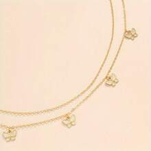 1pcs Women'S Body Chain, Waist Chain, Sexy Butterfly Belly Chain, Inlaid With Sparkling Rhinestones, Bikini Beach Party Body Jewelry, Charming And Eye-Catching - Vàng - Xem 9