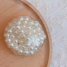 Quả bóng giảm căng thẳng ngọc trai thủ công, lý tưởng cho học sinh và nhân viên văn phòng, món quà hoàn hảo cho Giáng sinh, Lễ Tạ ơn, Sinh nhật và Tốt nghiệp, đồ chơi tuyệt vời cho trẻ em và người lớn, đồ chơi Fidget - trắng - Xem 5