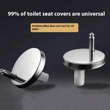 Toilet Seat Cover Fixing Buckle Bolts, Snap Screws, Toilet Seat Cover, Expansion Cover, Household Universal Bathroom Accessories