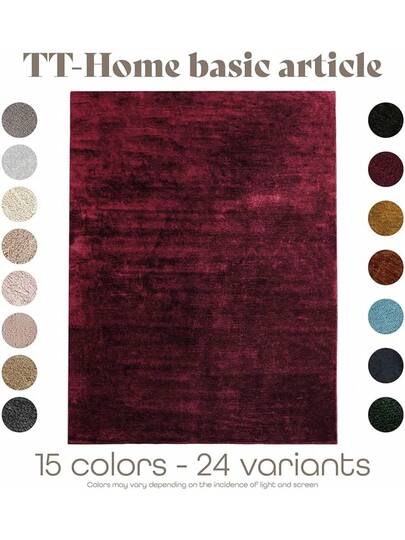 TT Home Vloerkleed Living Room, Short Pile, Plain, Moderne Washable, Colour:Cream, Size: 120 170 Cm view 7