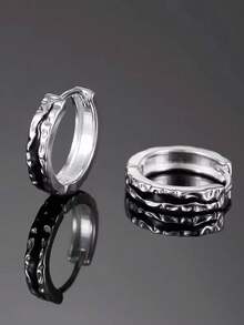 2 件男士时尚骑士耳环，酷炫潮人风格耳钉，独特设计，适合夏季、返校季的高端礼物