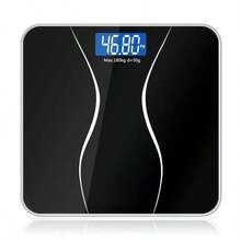 Wireless Digital Bathroom Scale/Body Weight Scale, Tempered Glass Panel, With LCD Display, Lb/Kg Dual Unit Switch, Powered By 2 AAA Batteries (Not Included), Accurate Measurement For Adults, Modern Design, Suitable As Holiday Gift, Christmas Gift Or Summer Essential