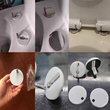 Toilet Seat Cover Fixing Buckle Bolts, Snap Screws, Toilet Seat Cover, Expansion Cover, Household Universal Bathroom Accessories