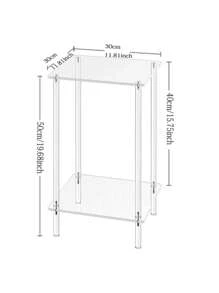 1 件透明亚克力现代沙发入口桌，走廊储物展示桌，适用于入口、走廊、客厅