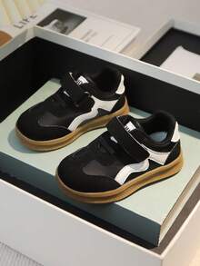 1 par de zapatillas deportivas casuales clásicas de suela de goma con diseño de gancho y bucle antideslizante y suave, de estilo unisex, adecuadas para el otoño