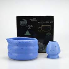 2PCS/Set Japanese Matcha Set Matcha Bowl With Mouth Song Dynasty Tea Tip Tool Matcha Whisker Stand Back To School