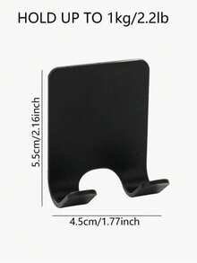 10pcs/1pc Plastic Wall Mount Hooks, No Drill Strong Self Adhesive Holder Razor Shaver Organizer Rack, Home Bathroom Office School Supply