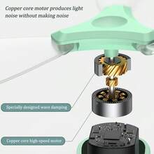 Quạt mini cầm tay gấp gọn di động, sạc USB, điều chỉnh 2 tốc độ, quạt cá nhân cầm tay gấp gọn làm mát lông mi, quạt cầm tay di động dùng ngoài trời mùa hè, phù hợp cho nữ, du lịch, cắm trại và làm mát ngoài trời, dung lượng pin 800mAh - Cầm tay - Xem 7