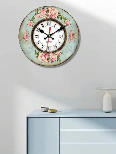 1pc Nautical Themed Wooden Wand Klok Anchor 10/12 Inches, AA Battery Powered, Ideal Home, Office, Or Vintage ed view 3