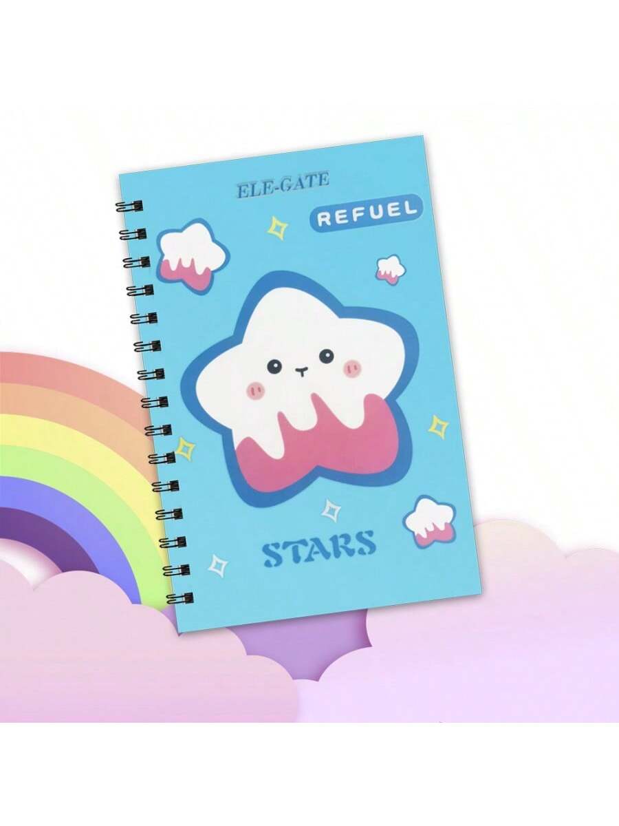 Cuaderno rayado de 80 páginas con portada de estrella
