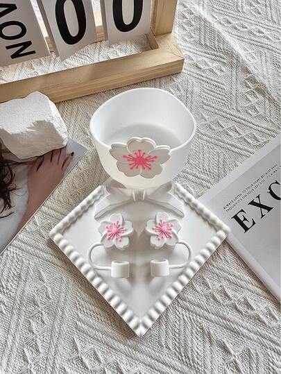 Compatible With Stanley Cup Accessories (2PCS Straw Toppers )(2PCS Straw Toppers+1pc Bottom Protective Cover ) Silicone Boot Sleeve, Compatible Tumbler 20-40oz & Glitter Reduces Dents Sleeve Cover For More Bottles/Tumblers Bottom Of 2.83-2.95in For Cup Straw Cover Cap, Simple, Convenient