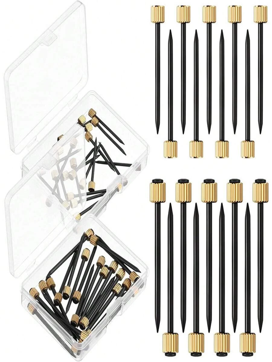 50pcs/100pcs Box Black Photo Frame Copper Nails, Steel Nails, Gold Iron Nails, Wood Wall Nails Set