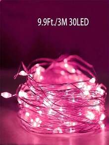 1PC LED Battery Box Copper Light String, Battery Powered, Suitable For Parties, Birthdays, Valentine's Day, Weddings, Anniversaries, Halloween, Christmas, Easter Decorative Atmosphere LED Light String Christmas Decoration XMAS Decor Christmas Tree Gift Decor Thanksgiving Wedding Home Decor Home Decor Fall Decor Autumn Decor Birthday Decorations For Gifts Party Supplies Indoor Outdoor Garden Holiday Festival Decor Halloween Decor Wall Decor Halloween Ornaments