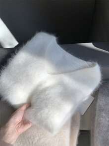 Elegant Casual Solid Color Polyester Ribbed Soft Knit Asymmetric/Asymmetrical Sweater For Women, Suitable For Home, Daily, Office, Street, Travel, Spring, Autumn, Winter