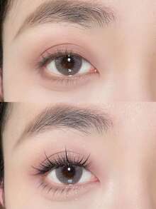 120片高容量向日葵假睫毛，自然逼真的三段式单根睫毛，适合淡妆和裸妆日常使用（随机底部卡片） - C - 查看 3