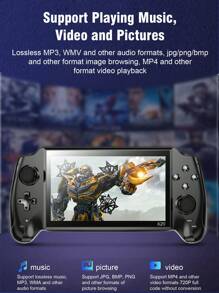 1pc 7-Inch Large-Screen Multi-Function Handheld Game Console Including 3000 Nostalgic Arcade Games 9 Classic Emulators GBA/FC Etc. Rechargeable Can Be Connected To A TV Supports Picture Recording Music Video E-Books Games Can Be Archived Retro Handheld Joystick Handle Gift For Boyfriend And Husband's Holiday Birthday