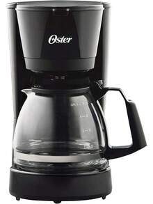 Cafetera de 5 tazas con filtro reutilizable, botón de encendido/apagado, función de pausa y servicio, ventana de agua, tamaño de tetera, negra - Modelo antiguo - Ver 13