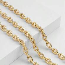 Bag Chain Strap Accessories, Metal Shoulder Strap Decoration Chain For DIY Bag Conversion, Adjustable Crossbody Chain Length - Gold - View 6