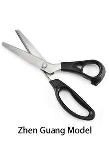 1 件抛光/亮面剪刀、1 件不锈钢蕾丝剪刀、三角形/波浪形/月牙形齿形、DIY 缝纫面料服装手工艺面料蕾丝剪刀、蕾丝剪、图案面料锯齿剪刀、三角齿剪刀、办公工具手工艺面料剪刀