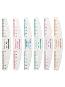 5pcs Professional Half-Moon Nail Files, Double-Sided Grit Buffing Blocks 100/150/180/240 Grit