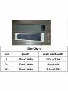 1pc Long Fleece Knee Pads, Warm Thermal Knee Protector With Thick Lining, Autumn/Winter - Multicolor - View 5