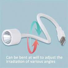 1pc USB Nail Dryer Lamp - Fast/LED Curing Light, No Battery Needed, Focused Beam Design, Suitable For Gel Nails, Home/Salon/Pedicure, Portable White Nail Lamp, Lightweight Durable Plastic, Fashionable Appearance, Essential For Nail Art Enthusiasts