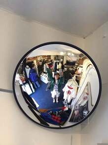 Espelho de parede redondo decorativo de 1 peça - Espelho horizontal de parede de corpo inteiro com moldura de plástico, sem necessidade de eletricidade | Decoração decorativa para sala de estar, quarto, hall de entrada, decoração de parede de banheiro, espelho de selfie para experimentar roupas, decoração de quarto, decoração de camarim, decoração de quarto individual