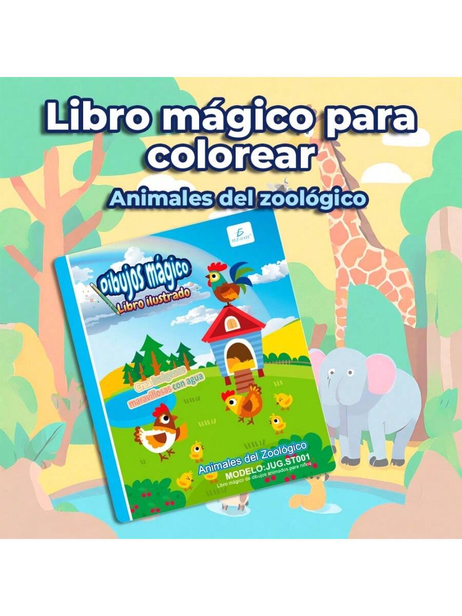 Libro de colorear de acuarelas mágicas