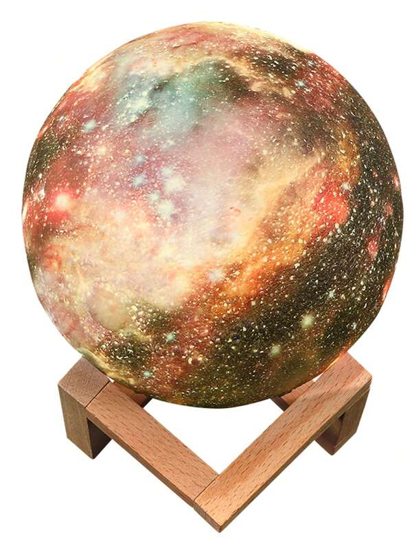 16-Color Changing Romantic Atmosphere Lamp, Bedroom Night Light, Planets & Moon Decor, Remote Control, Home Decor Gift