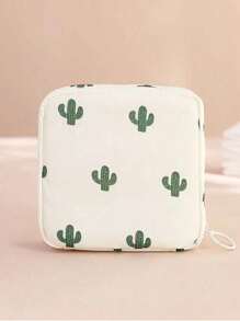 便携式卫生巾收纳袋，女士月经垫整理袋，多功能旅行收纳袋，防水袋，旅行洗漱包，可收纳口红、化妆刷、护肤品、手机、硬币、小物件，适合返校、办公学习用品、旅行耳机零钱包，用途广泛，居家、送礼、度假及节日（万圣节、圣诞节）皆宜，波西米亚风格 - 彩色 - 查看 12