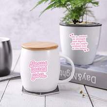 51PCS Pink Bible Verse Jesus Stickers Aesthetic Vinyl Stickers Decals Scrapbook, Journaling, Laptop, Bumper, Skateboard, Water Bottles, Computer, Phone - Multicolor - View 9